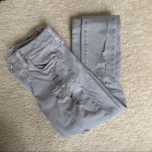American Eagle Ripped Color Jegging